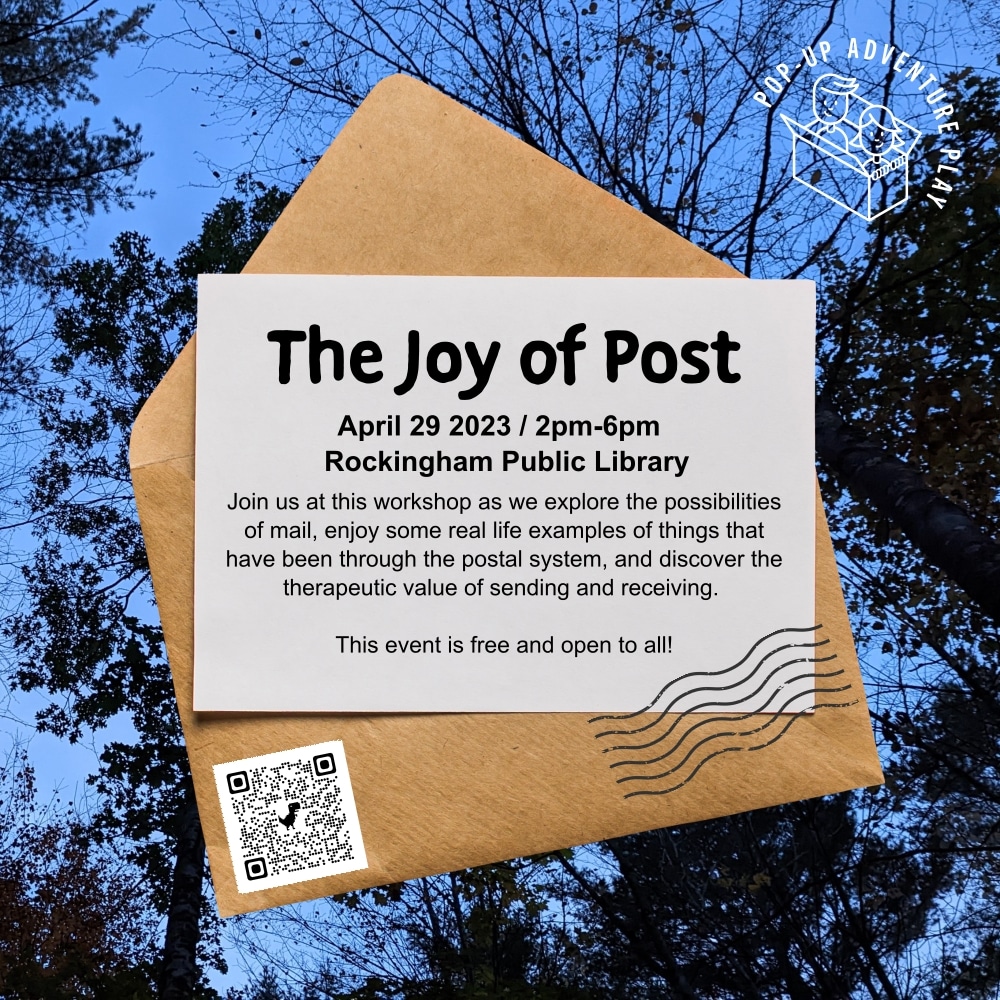 Join us on 29th April for a free workshop on the intersection of sending mail and mental health. There is a connection and we are gonna talk about it! #Play #AdultPlay #MentalHealth #PlayNoMatterWhat