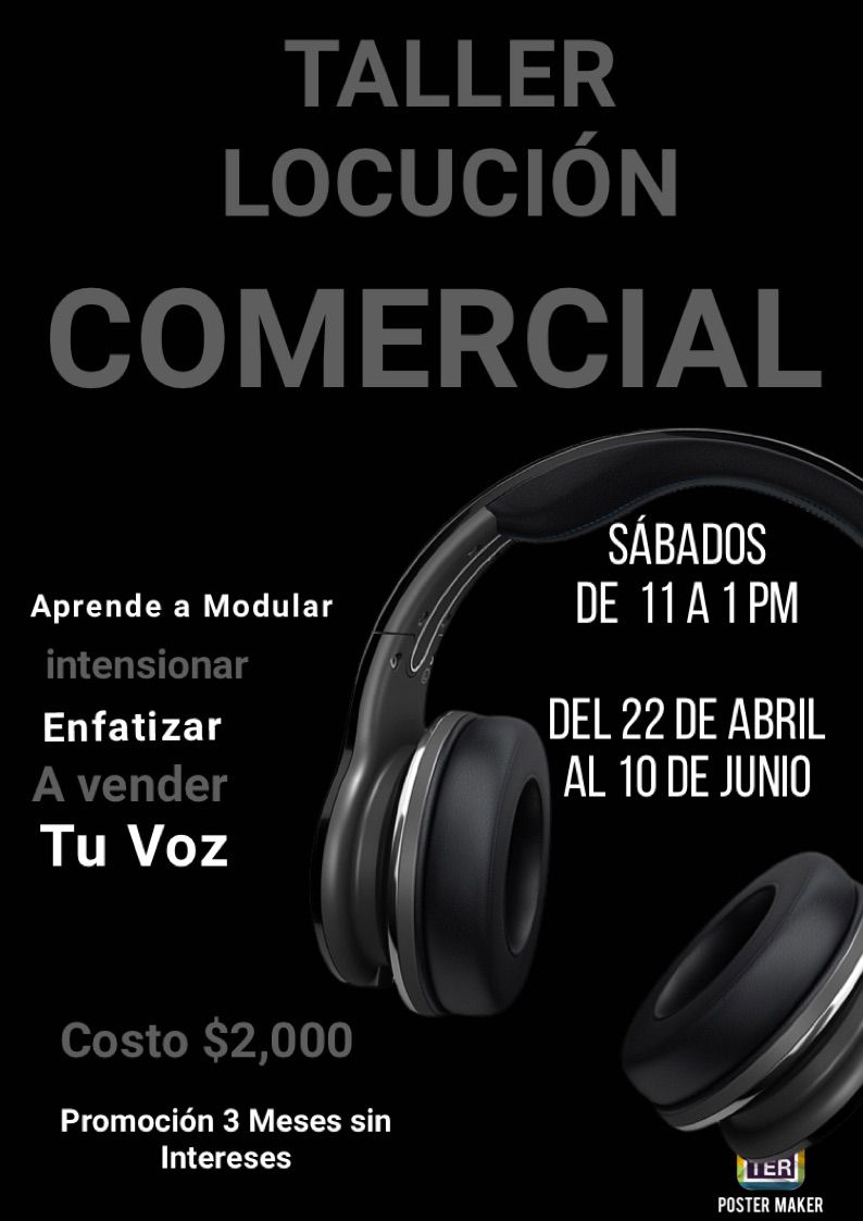 para quienes desean aprender a manejar su voz y darle la intención adecuada, inscríbete al taller de locución comercial Impartido por Nora García, locutora profesional de amplia trayectoria, Inicio Sábado 22 de abril,  si necesitas más información a la orden <a href="/laloretrovisor/">eduardo ortega</a>