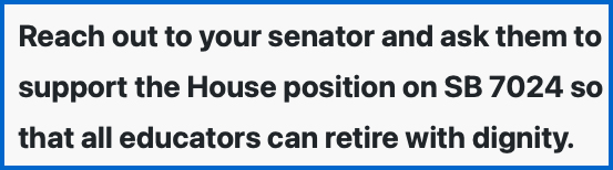 Educators work hard their whole lives. Without adequate cost-of-living adjustments, too many educators can't afford to retire.  This bill will improve that.  Let your legislators hear from you #takeactionnow
tinyurl.com/takeaction7024
<a href="/FloridaEA/">Florida Education Association</a> <a href="/AFTunion/">AFT</a> <a href="/NEAToday/">NEA</a> <a href="/browardschools/">Broward Schools</a>