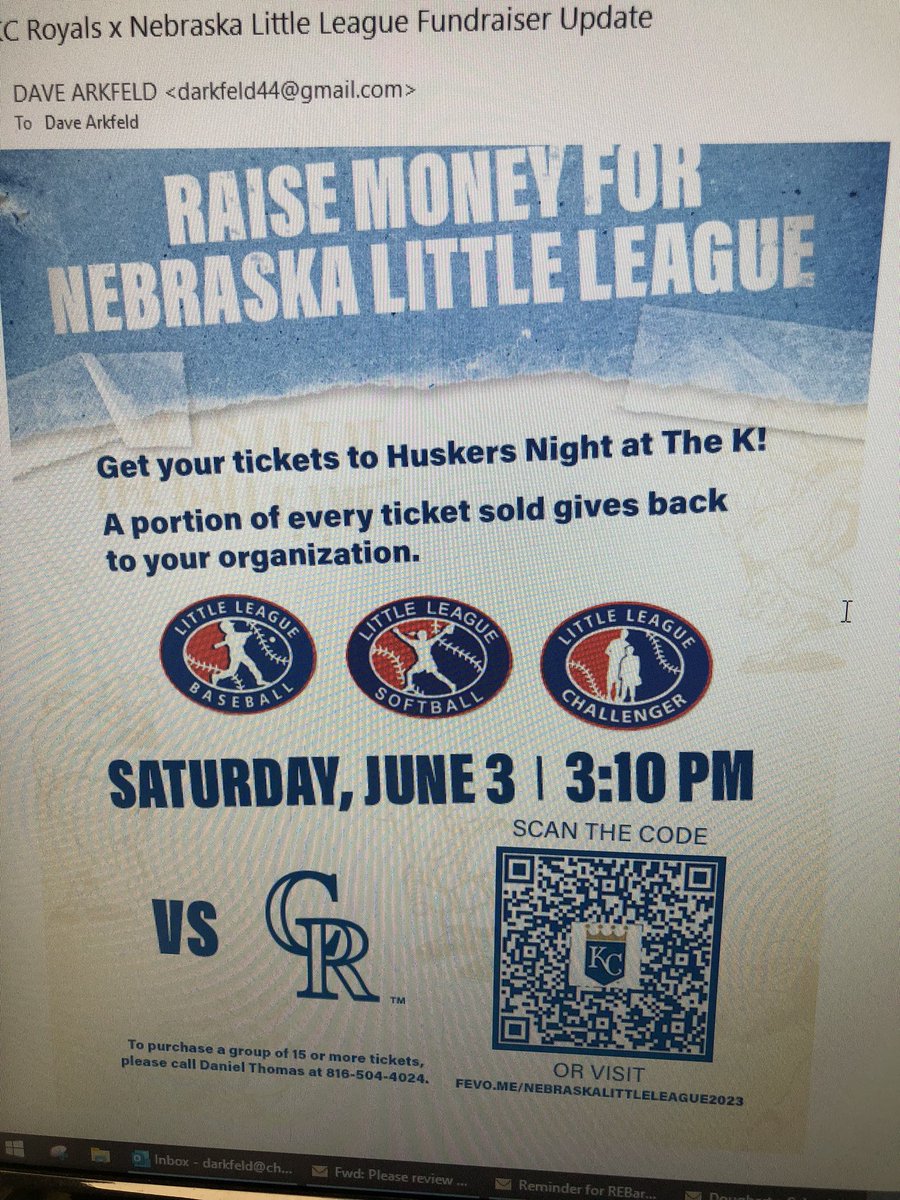 PLEASE HELP Support your favorite NE LL organization and get to a MLB game.  Use your camera!  Spread the luv around to all!  <a href="/nebllbball/">Dave Arkfeld NE LL 3</a> thanks you all!! <a href="/KLLBaseball/">Kearney LittleLeague</a> <a href="/HillsideLL/">Hillside LL</a> <a href="/OmahaKLL/">Keystone Little League</a> <a href="/BlairLLBaseball/">Blair Little League</a> <a href="/DuncanField/">Hastings Baseball</a> <a href="/grover_ll/">Omaha Grover Little League</a> <a href="/MemorialLLOmaha/">MemorialLittleLeague</a> <a href="/sscsummerball/">Cardinal Little League</a> <a href="/BensonLLOmaha/">Benson Little League</a>