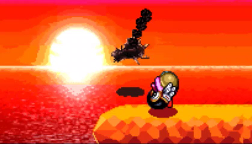 UnclearKirby's tweet photo. Did you know the ship in kirby squeak squad is suppost to be the halbird after it crashed in to the ocean after revenge of meta knight he must of spent alot of time fixing it - Robert
#kirby #nintendo #halbird #metaknight https://t.co/wCLwLs6C9w