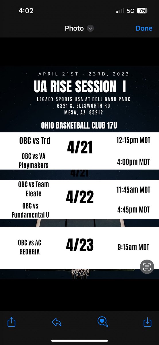 zayvann3's tweet photo. @yngdr2 schedule for this weekend in Arizona https://t.co/zsIIEB1wDA