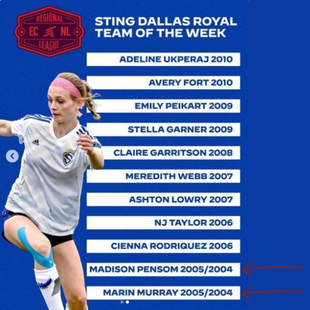 Congrats Maddy and Marin!  #TheRoyalWay #WeAreSting #BraveBoldOne  <a href="/StingECNLRoyal/">Sting Royal ECNL & ECNL-RL</a> <a href="/StingSoccerClub/">Sting Soccer Club</a> <a href="/ECNLGirls/">ECNL Girls</a> <a href="/Powell10Tyler/">Tyler Powell</a> @madisonpensom