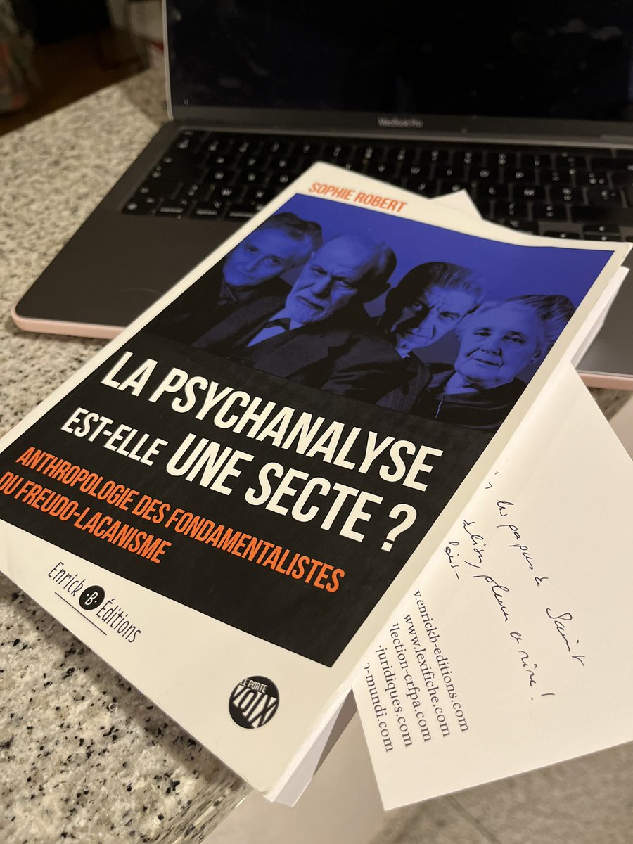 sabpalumbo's tweet photo. Got it !
« La psychanalyse est-elle une secte ? »
✍️ Sophie Robert
Préface Jacques Van Rillaer
@DragonBleuTV @EnrickBEditions
La Père-version 🙀
#psychanalyse #oedipe #inconscient #lemur https://t.co/fNRWtUz2XS