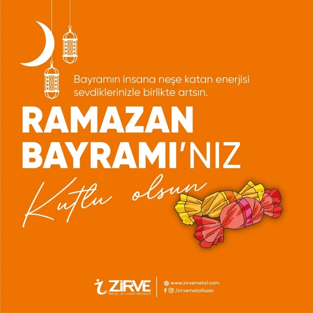 Şeker tadında bir bayram geçirmeniz dileğiyle, iyi bayramlar...