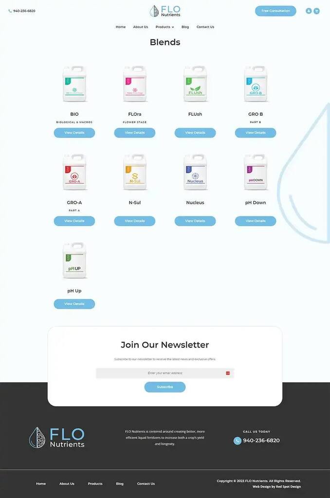 🎉🌱 Exciting news! We just launched a brand new website for FLO Nutrients! 🚀 Our team at Red Spot Design worked hard to create a fully custom WordPress web design with eCommerce functionality using the WooCommerce Shopping Cart Plugin. 🛒 While the pro… buff.ly/3N3N7UL
