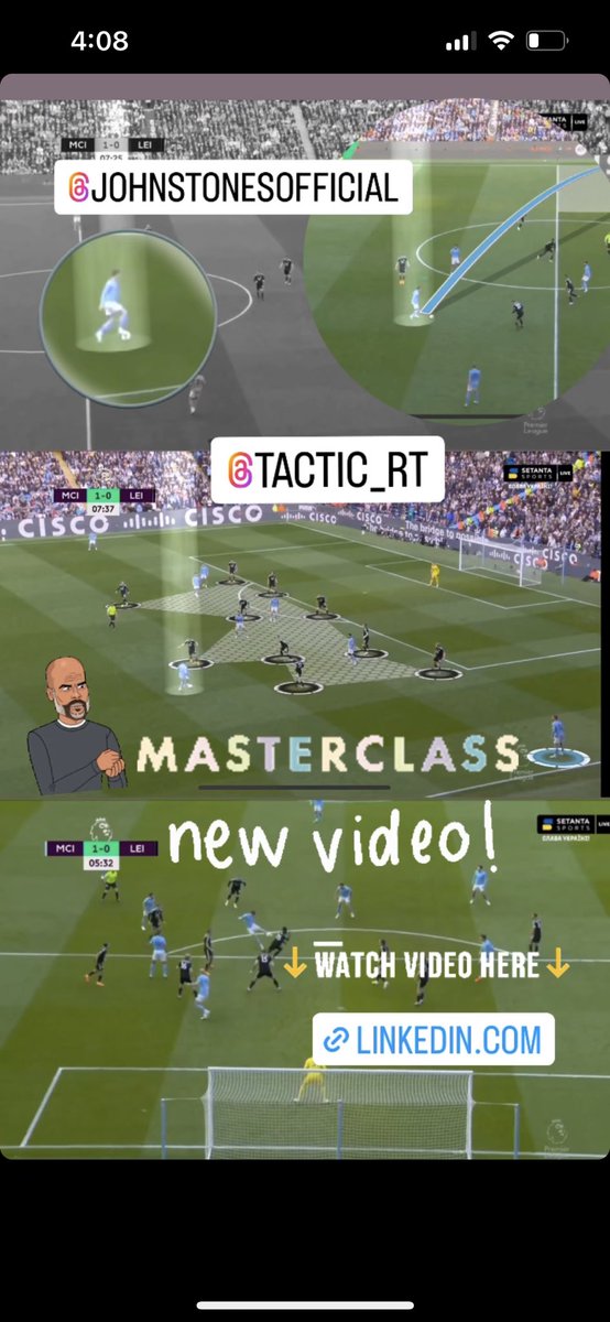 leemerricksguru's tweet photo. Check out this small snippet of clips from a recent #Analysis on the new role of #johnstones with @ManCity providing further #control in #games through #overloads & #composure to the business end of the season for #Pep 🧱⚖️🧠 #coaching 🎬💻🎨 @Tactic_EN https://t.co/9tt0DREW96 https://t.co/p6unmTw2eS