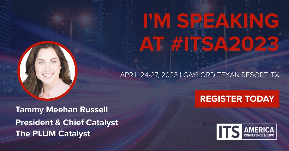 I'm speaking at ITS America Conference &amp; Expo. See you April 24-27, 2023 at the Gaylord Texan Resort in Grapevine, TX. #ITSA2023