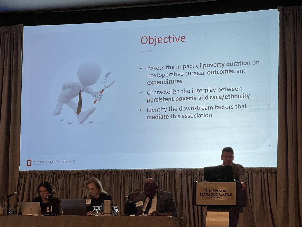 AdilHaiderMD's tweet photo. @timpawlik exemplifying how to be a super mentor: giving credit to @HLimaSurg who had to travel back to 🇧🇷; BTW great work to identify patients vulnerable for worse outcomes ; creates knowledge base for pragmatic interventions to improve care for all #amersurg23 @AnnalsofSurgery https://t.co/WwSZBVCWi5