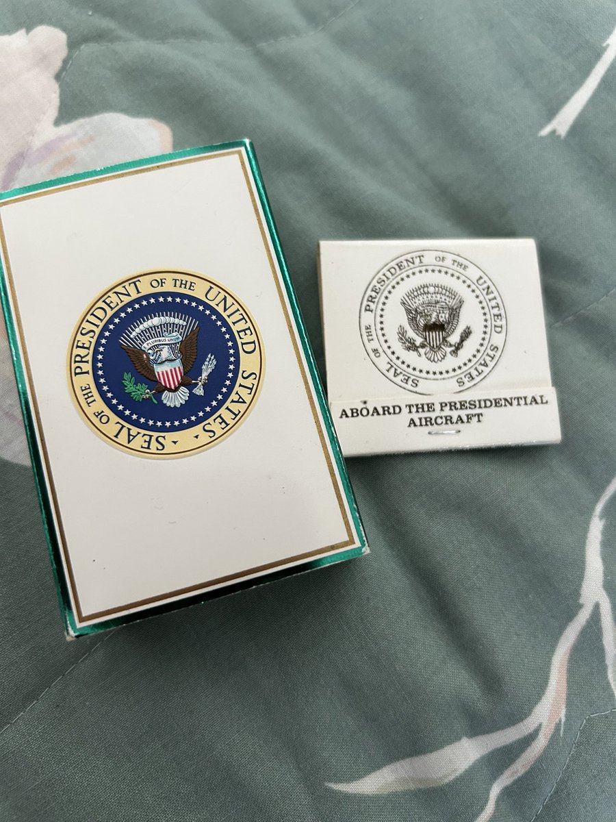 singlemanstudio's tweet image. President Regan’s Kools and matches from Air Force One! My ex’s best friend was his personal assistant on board for his presidency. Apparently he smoked on board lol… #USAF #Military