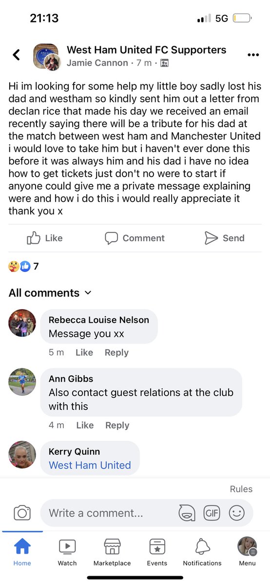 Come on <a href="/WestHam/">West Ham United</a> ⚒️ can we get this little boy &amp; his mum to the Manchester United game to see his dads tribute #westham ⚒️