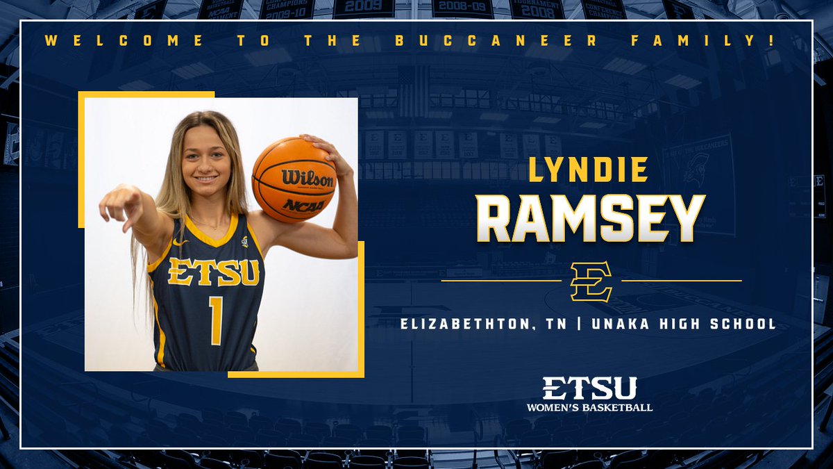 𝓞𝓯𝓯𝓲𝓬𝓲𝓪𝓵𝓵𝔂 𝓞𝓯𝓯𝓲𝓬𝓲𝓪𝓵 ✅ 

We're excited to announce the newest addition to our Buccaneer roster - local product Lyndie Ramsey ‼️ 

📰: tinyurl.com/RamseyCommits

#FaithfulForForty | #ETSUTough
