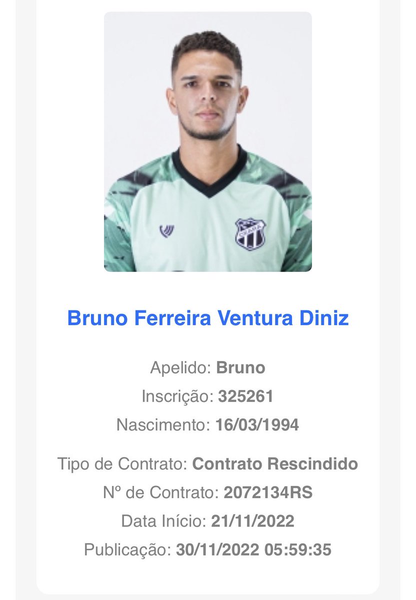 Goleiro Bruno Ferreira, já no BiD, mais um reforço do Vozão!!! Se inscreva no canal Deo Luis!!! youtube.com/@canaldeoluis Instagram: @deoluisreporter
