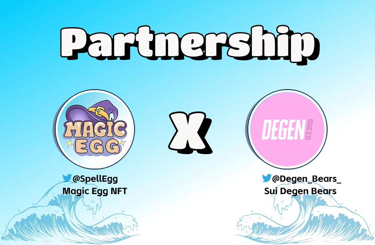 🥚Magic Egg✖️Degen Bears🐻 

Giving Away:
🎁 10 x WL <a href="/SpellEgg/">Magic Egg NFT(🥚,💧) | MINT IS LIVE</a>
🎁 20 x WL @Degen_Bears_ 
 
✅To enter:
1️⃣Follow <a href="/SpellEgg/">Magic Egg NFT(🥚,💧) | MINT IS LIVE</a> &amp; @Degen_Bears_ 
2️⃣Like &amp; RT 
3️⃣Tag 3 Friends

⏰48 Hours

#NFTGiveaway  #NFTCommunity  #NFT  #suinetwork #magicegg