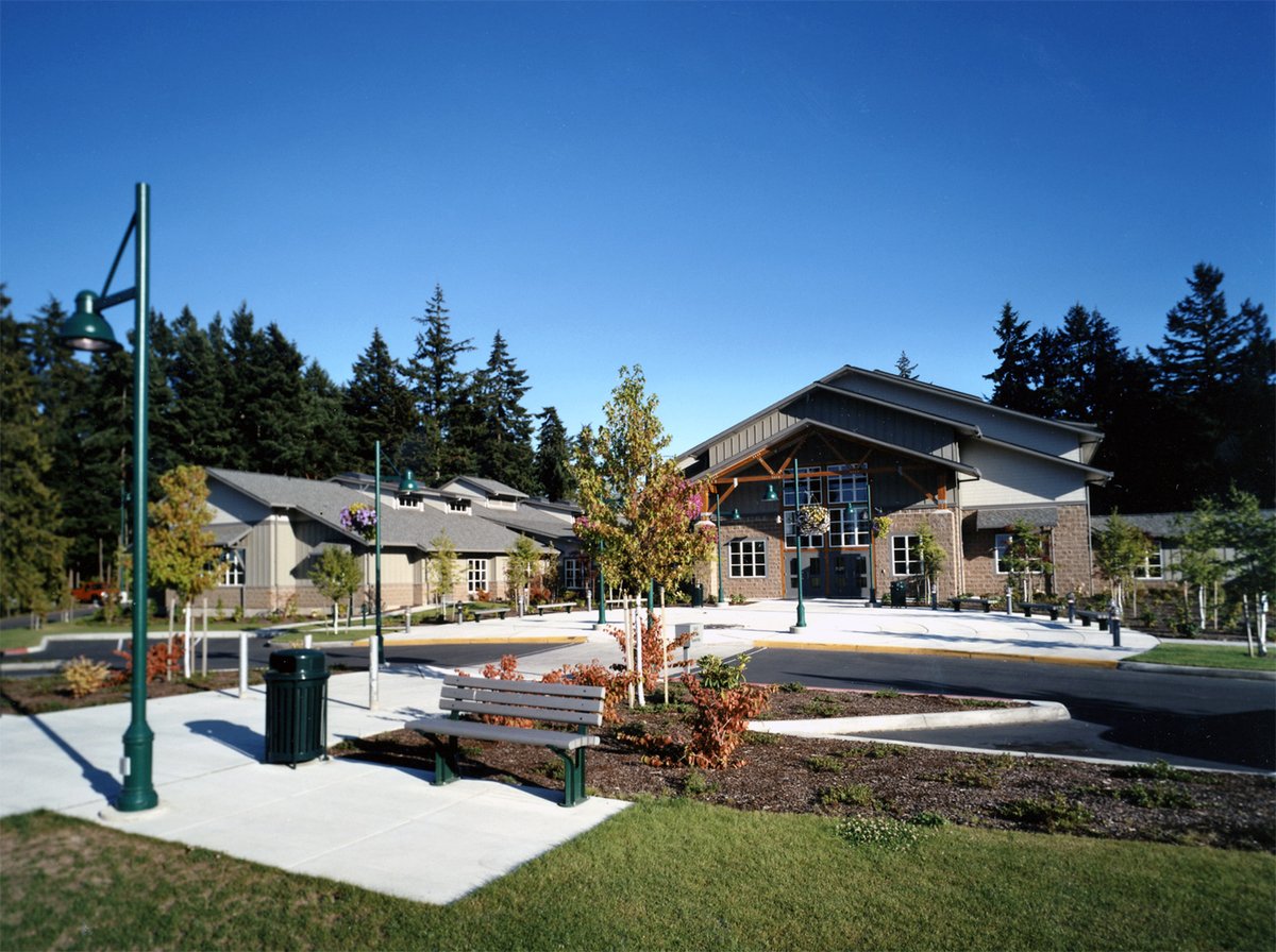 BLRBarchitects's tweet photo. #ThrowbackThursday

Gig Harbor Civic Center (2004): Representing a commitment to durable public use, linkage to the city’s existing character and heritage, harmony between environment, materials and site design, sensitivity to human interaction and respect for the neighborhood. https://t.co/99fO5HCemJ