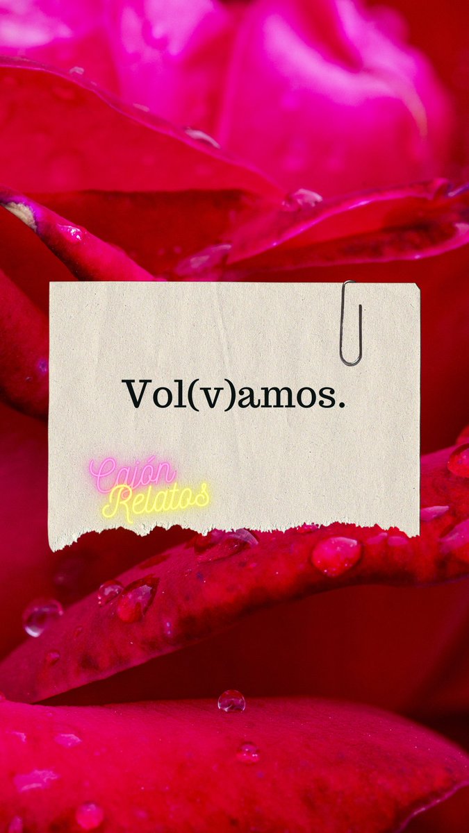 CajonRelatos's tweet photo. Vol(v)amos.

#microcuento #microrelato
#CajónRelatos https://t.co/ACjSstpULB