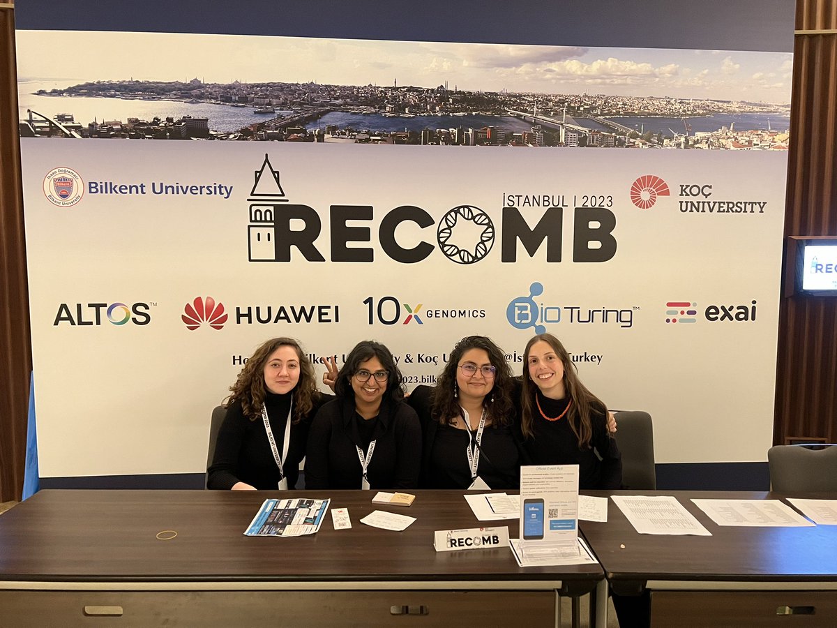 _igunduz's tweet photo. I had a great time attending #Recomb2023 to present the poster of our latest work! We had amazing keynotes, highlights, and posters. Special thanks to the organizers and volunteers who rocked 😎 Hope to see you soon again! https://t.co/VWYCM7gscn