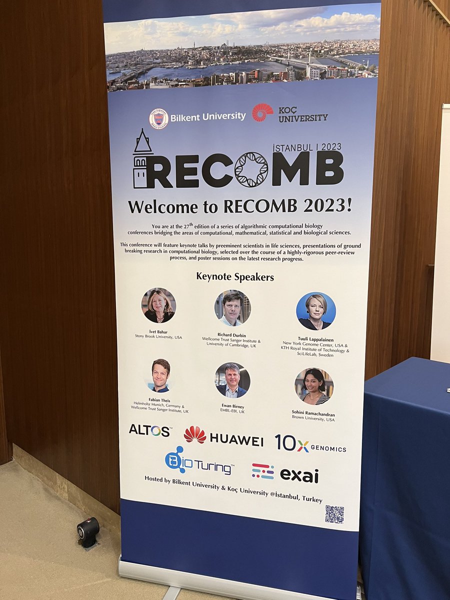 _igunduz's tweet photo. I had a great time attending #Recomb2023 to present the poster of our latest work! We had amazing keynotes, highlights, and posters. Special thanks to the organizers and volunteers who rocked 😎 Hope to see you soon again! https://t.co/VWYCM7gscn