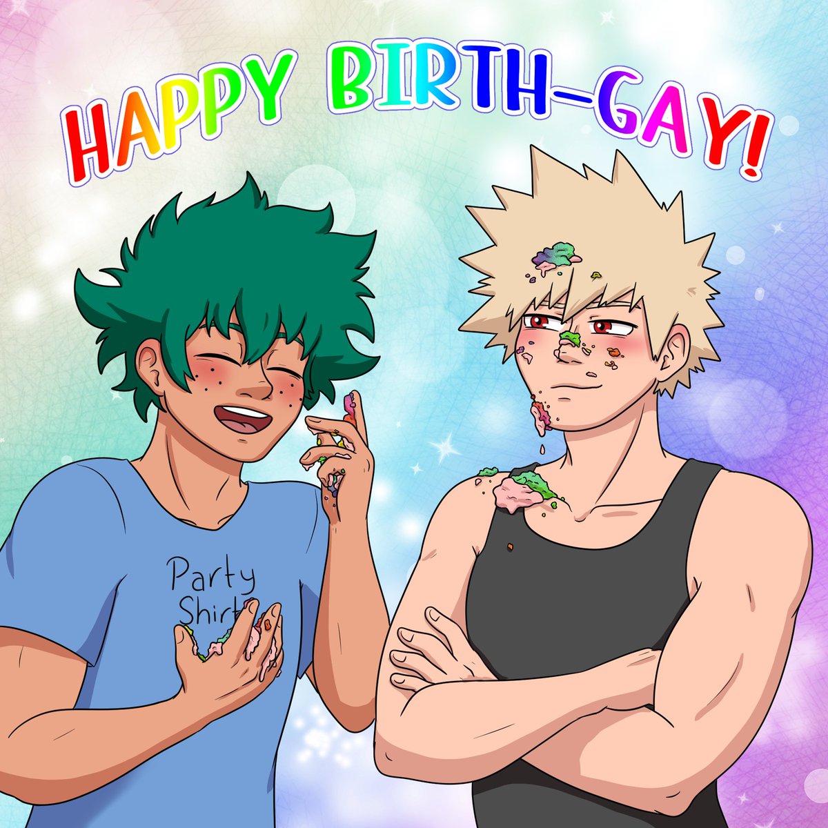 BkDkBkPrideZine's tweet photo. 🎉 HAPPY BIRTHDAY KACCHAN 🎉

Its April 20th which means its a certain blasty boys birthday! In celebration, please take a look at this wonderful artwork made by @MellowDaydreams #Kacchanbday https://t.co/1PIw1H9Pq1
