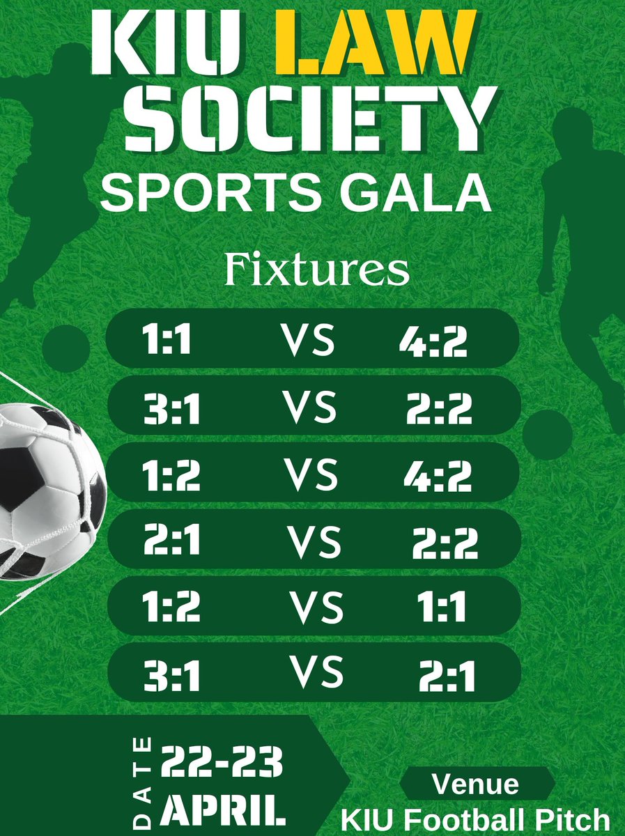 The Fixtures are out, come and support your class or team..