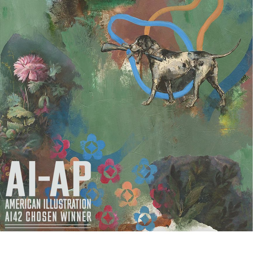 So Pleased to be included in the Chosen Winners for American Illustration 42- 
selecting work from “Events Are Unfolding…” visual incidents inspired by folk tales of varied cultural origin. 
Thanks to all at #Americanillustration