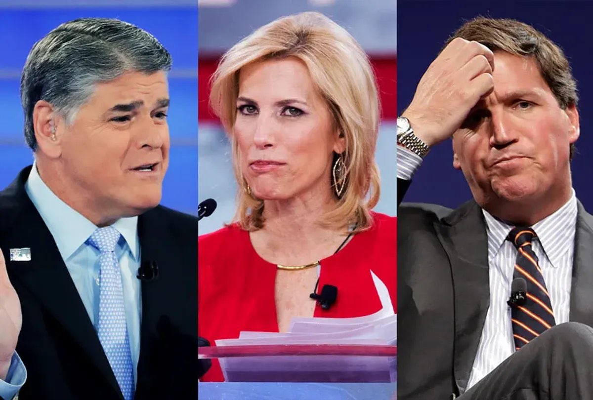 BamaStephen's tweet photo. @JenniferEValent @Becpt Bartiromo, Bongino, and Pirro are gone today. But it would mean so much more if Hannity, Ingraham, and Tucker were fired and Fox acknowledged on air that they had lied and betrayed Fox viewers. https://t.co/Kyfw7CghMc