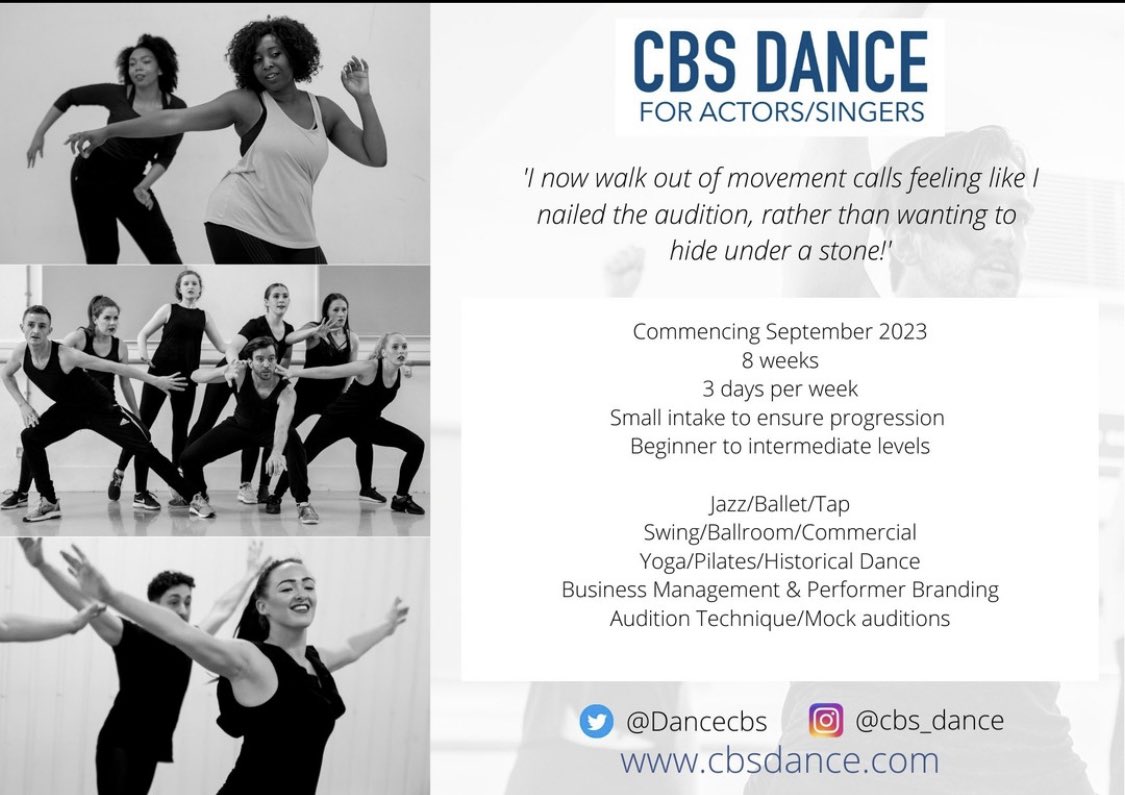 DanceCbs's tweet photo. Fear of dance and movement calls? We’ve got your back… 

#danceforactors #danceforsingers #confidencebreedssuccess https://t.co/yY6SAEMQWq