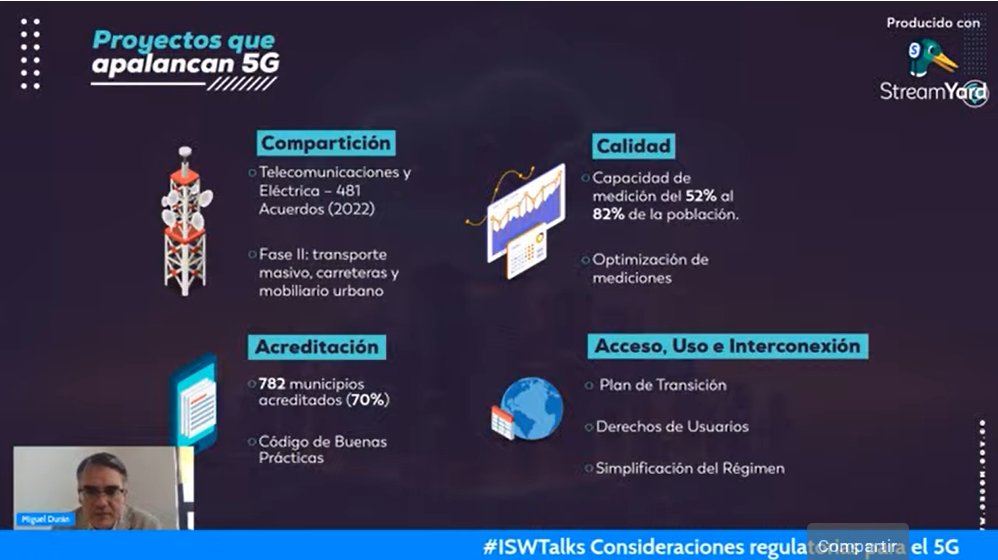 CRCCol's tweet image. &quot;Por otro lado, la CRC expidió la Resolución CRC 6890 de 2022, por medio de la cual se actualiza y moderniza el régimen de calidad de los servicios de telecomunicaciones&quot;: Miguel Durán en el #ISWTalks

youtube.com/watch?v=GaouTM…