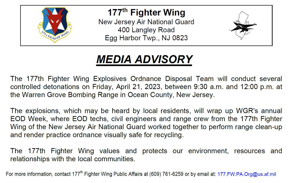 177th Fighter Wing (@177thfw) on Twitter photo 