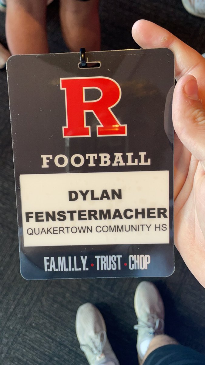 dylanfensty79's tweet photo. Appreciate @RFootball having some of my teammates and I at a spring practice today. Had a great time and looking forward to visiting again!
@RamonS_RU @GregSchiano @KirkCiarrocca @Coach_PrimeZeus @BanasQtown @QPantherFB https://t.co/TM9ynn9ztn