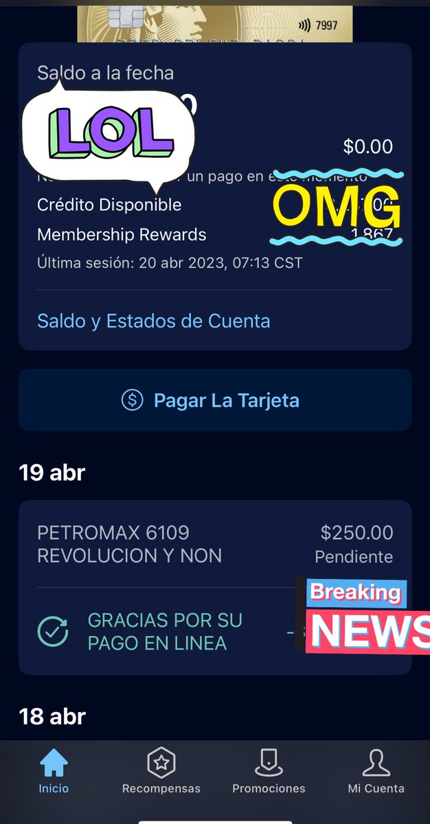 francomoroj's tweet photo. Estaba utilizando mi tarjeta con normalidad, incluso realicé mi pago y podía usarla, marco  a atención a cliente de @AmericanExpress  solo para ver por qué no se había liberado mi saldo y me dicen que me van a bloquear mi cuenta y tarjeta 10 días jajaj mejor no hubiera marcado. https://t.co/1FfxGcq6Hf