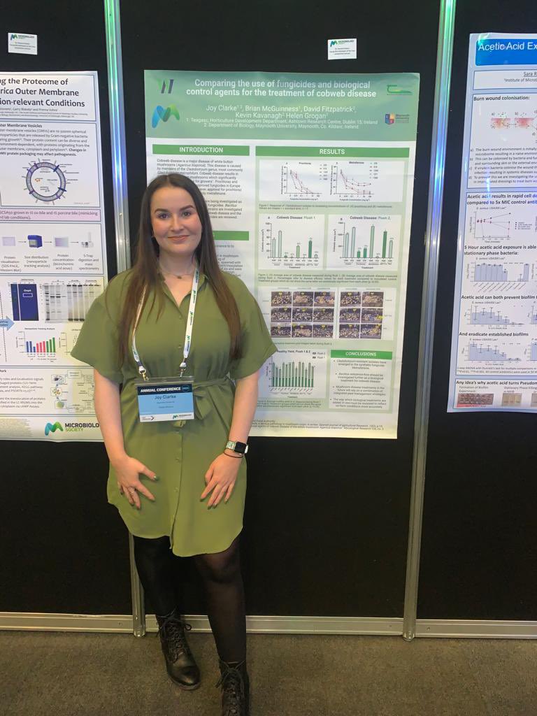 JoyHClarke's tweet photo. Another great year at #microsoc23 🦠 Delighted to be able to present a poster on some of our crop trial results 🍄 Well done to everyone👏
@MicrobioSoc @MUMycology https://t.co/DntyNyqFkV