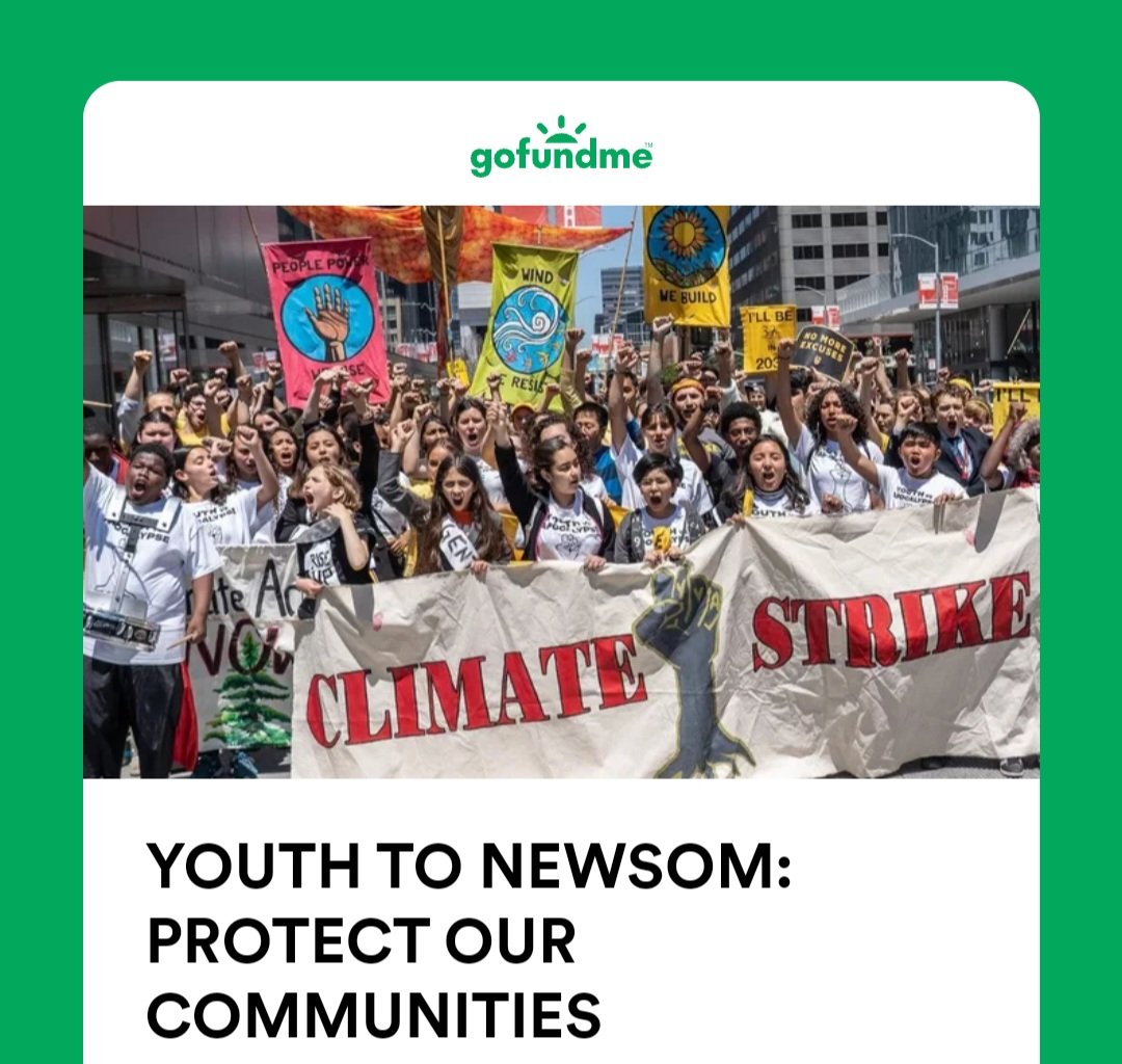 Y_Vs_A's tweet photo. If you would like to support our Earth Day Climate Action by donating $$, visit our GoFundMe! Funds will help us with transportation, food, and supplies to bring our fight to win a climate just future right to Gavin Newsom's doorstep! https://t.co/FxerPDimf3 https://t.co/fjRnFIaT2K