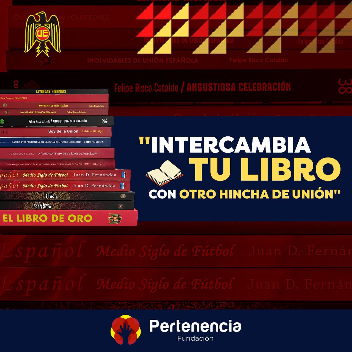 fpertenencia's tweet photo. Ya leíste un libro de UE y te gustaría intercambiarlo por otro que te falte? Ahora es el momento‼️

Comenta qué libro quieres intercambiar o cuál te gustaría leer y coordina con otros hinchas para hacer el cambio este domingo en la previa del partido de @ueoficial 🔴🟡 https://t.co/qeZdC5N54B
