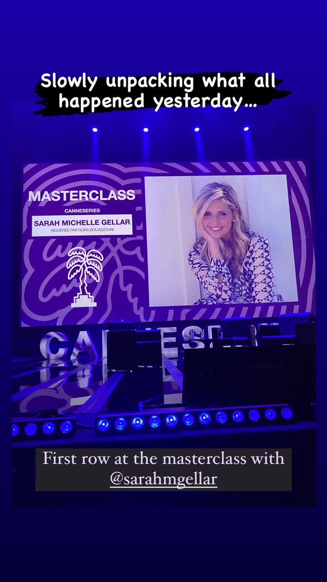 superficialBoy's tweet photo. Masterclass with Sarah Michelle Gellar https://t.co/FGH2xqyduJ