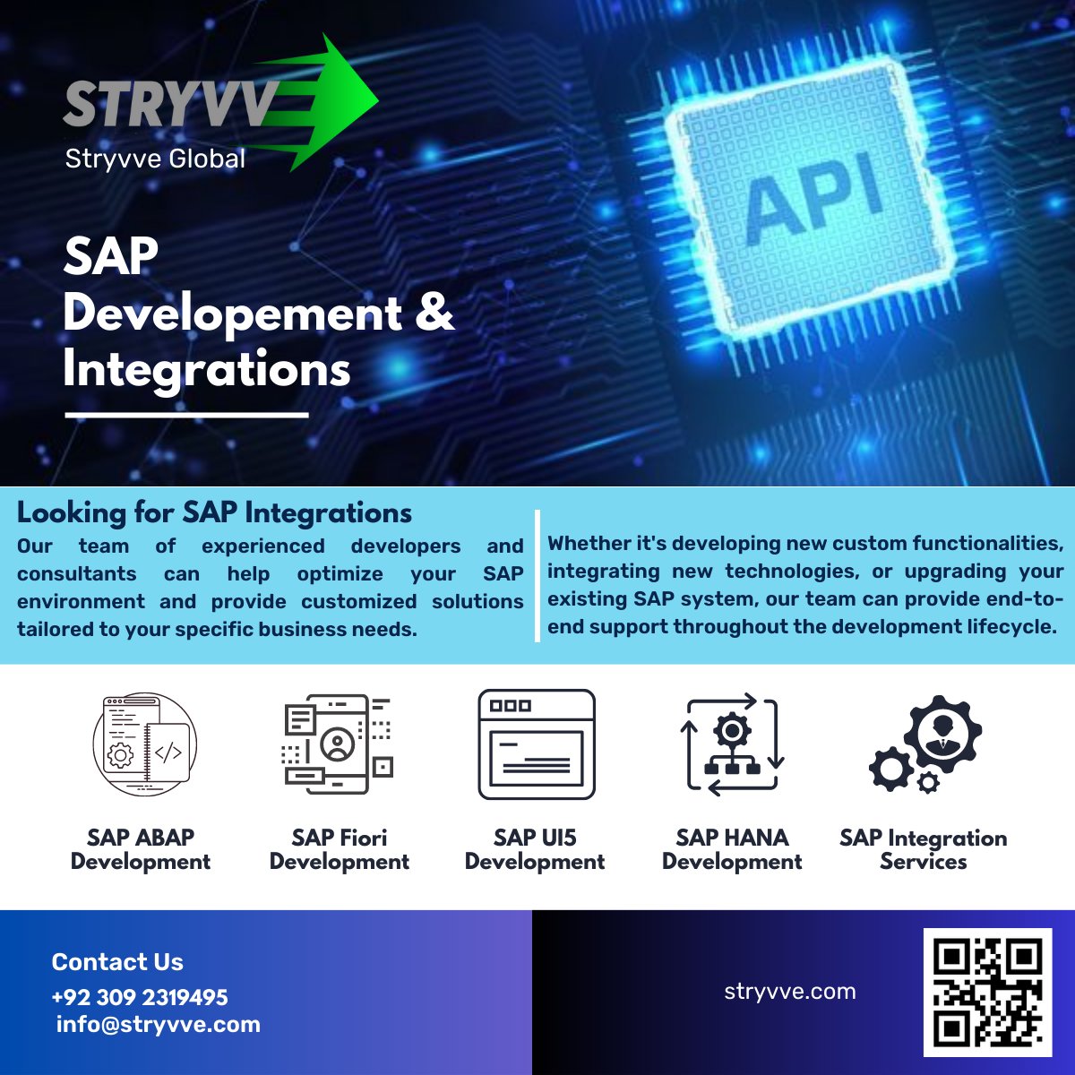 stryvve's tweet photo. Let's discuss how our SAP Technical Development Services can help take your business to the next level. Connect with us to learn more about our offerings and to schedule a consultation.
Call Us Now: +92 309 2319495 | 0312 8822272
#SAP #TechnicalDevelopment #ABAP #Fiori #UI5 #HANA https://t.co/adTuzQKQc9