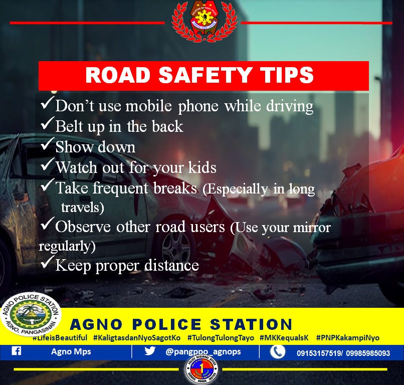 pangppo_agnops's tweet photo. ROAD SAFETY TIPS

#LifeIsBeautiful
#KaligtasanNyoSagotKo
#TulongTulongTayo
#MKKequalsK
#PNPKamkampiNyo
#PRO1RegionalDirector
#PDPangasinan
#PangasinanPPO
#LagingHandangMaglingkod
#PulisPangasinanMaaasahan https://t.co/x5Hvkrfzca