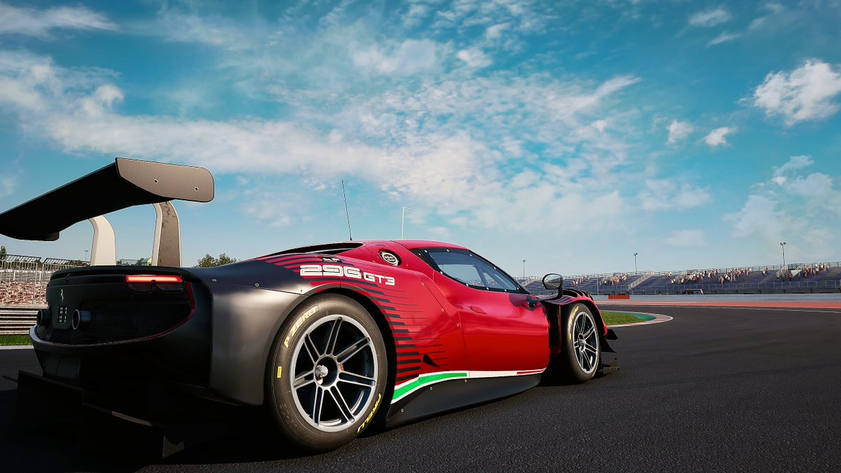 Knckls's tweet photo. Playing around with Free Camera Mode in #AssettoCorsaCompetizione using the xbox controller on PC #VirtualPhotograpy #ferrari296GTE @AC_assettocorsa #gaming #pcgaming #Simracing https://t.co/xWcGMwrY93