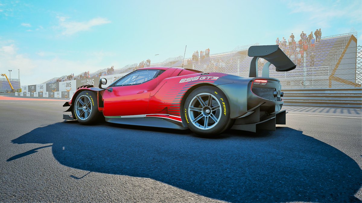 Knckls's tweet photo. Playing around with Free Camera Mode in #AssettoCorsaCompetizione using the xbox controller on PC #VirtualPhotograpy #ferrari296GTE @AC_assettocorsa #gaming #pcgaming #Simracing https://t.co/xWcGMwrY93