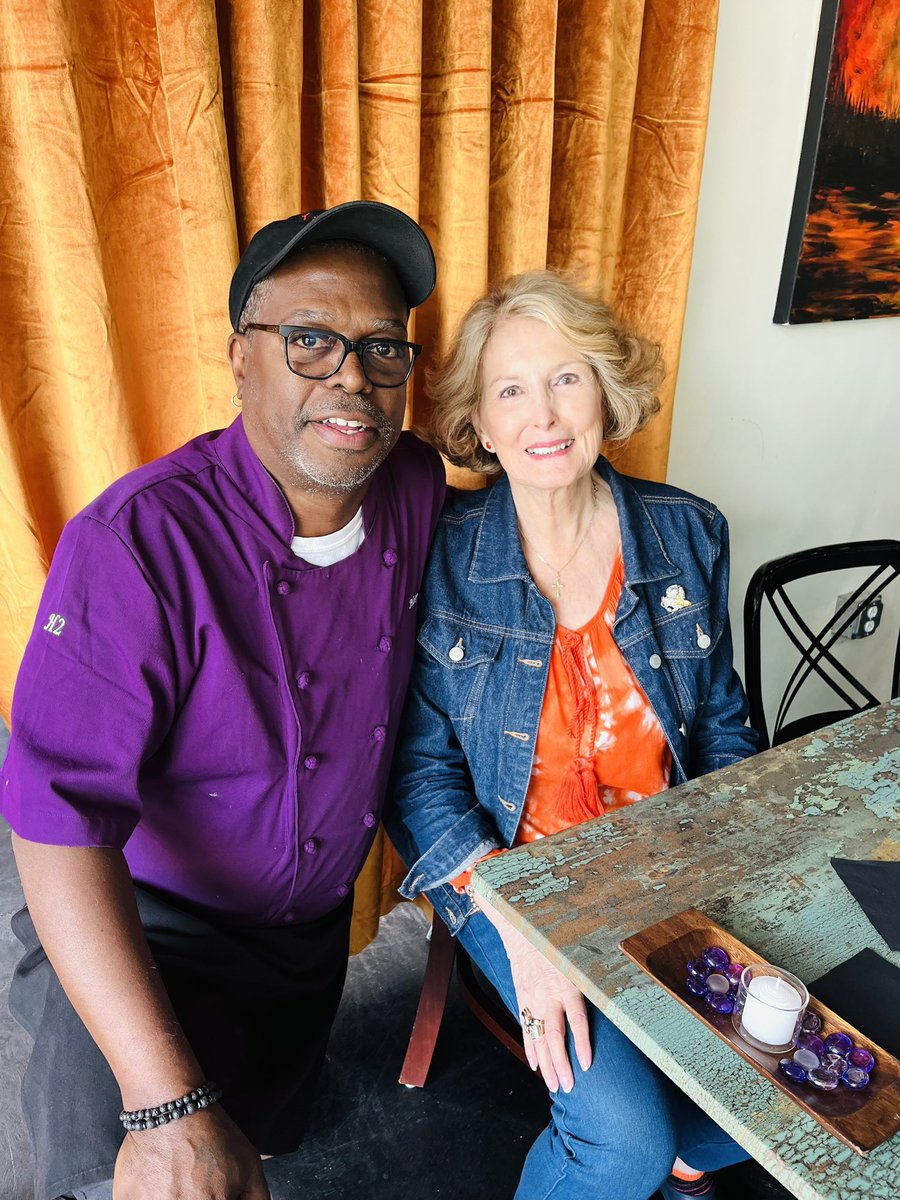 LulaSadie's tweet photo. Today, it was truly an honor and a pleasure to make this particular new friend…Ms. Elaine Davis, the daughter of the Davis Baking Company owners that so many of us Durhamites have fond memories of.  I hope we make the Davis family proud. 💜💜💜 https://t.co/Tqh5RDfivw