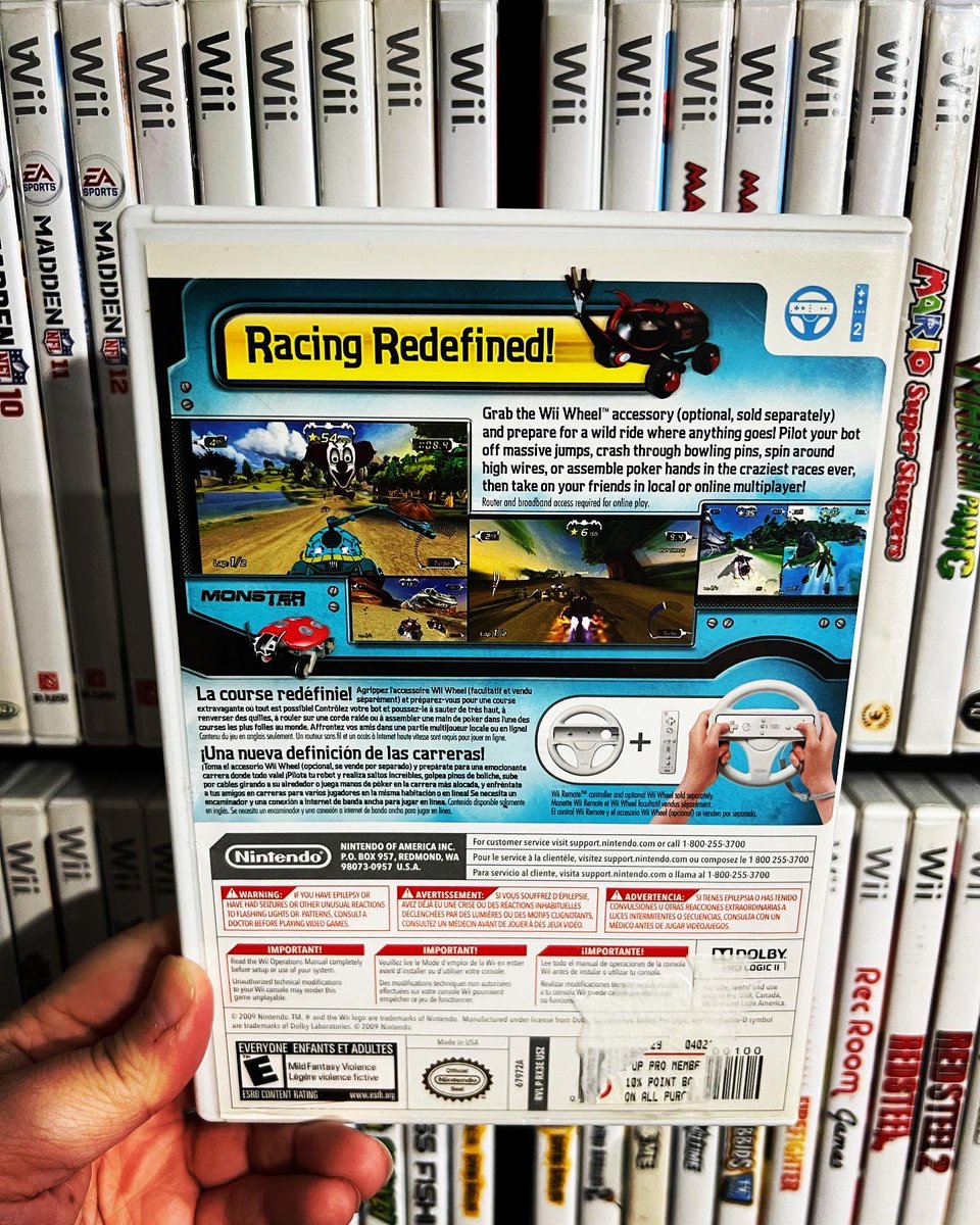 GamerAhmer's tweet photo. Have You Played This FUN Nintendo Wii Hidden Gem That Released 14 Years Ago In 2009? #nintendo #wii #retrogaming #videogames #gamerahmer #gameroom #wiicollection #gaming #games #nintendowii #excitebots #excitebotstrickracing https://t.co/bF5kcda1HT