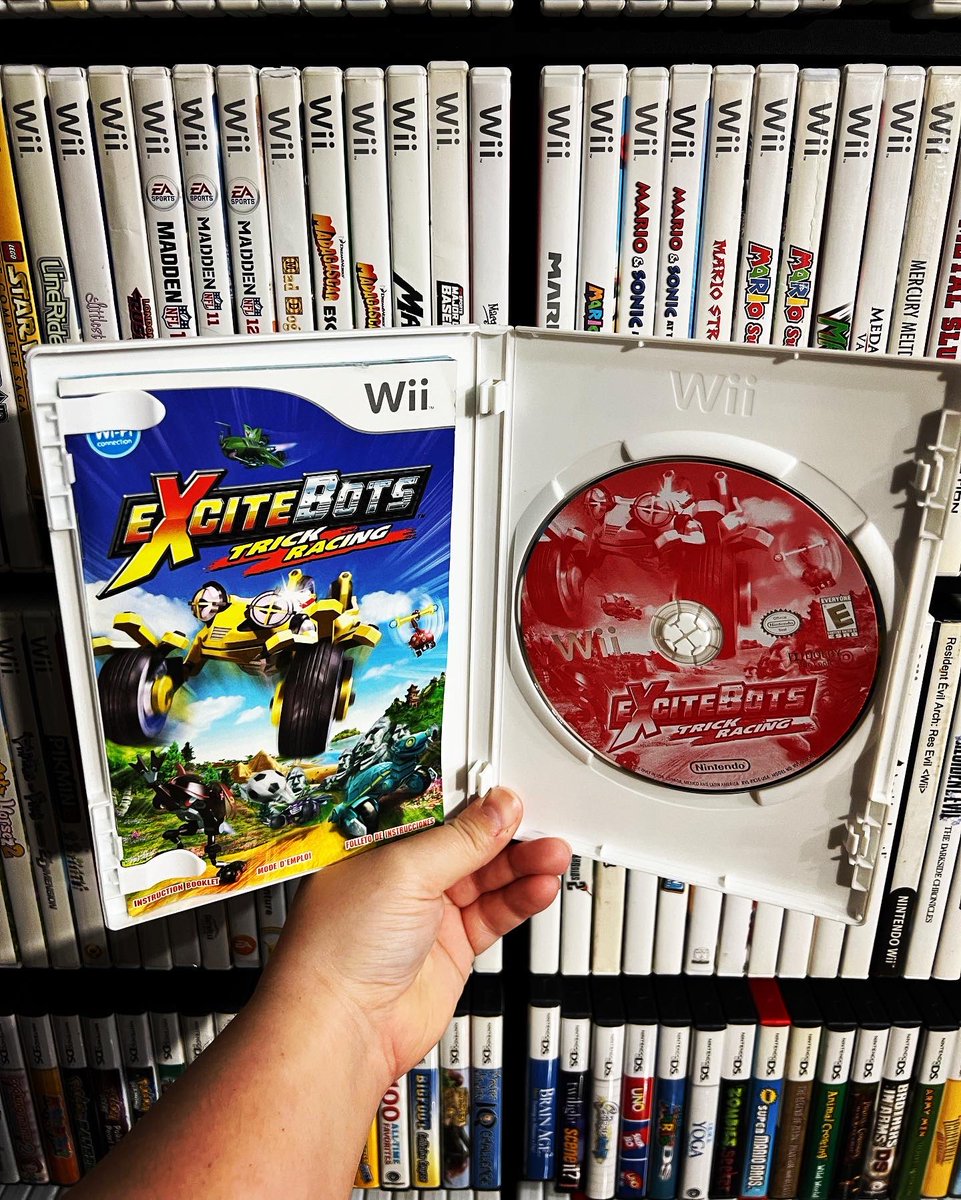 GamerAhmer's tweet photo. Have You Played This FUN Nintendo Wii Hidden Gem That Released 14 Years Ago In 2009? #nintendo #wii #retrogaming #videogames #gamerahmer #gameroom #wiicollection #gaming #games #nintendowii #excitebots #excitebotstrickracing https://t.co/bF5kcda1HT