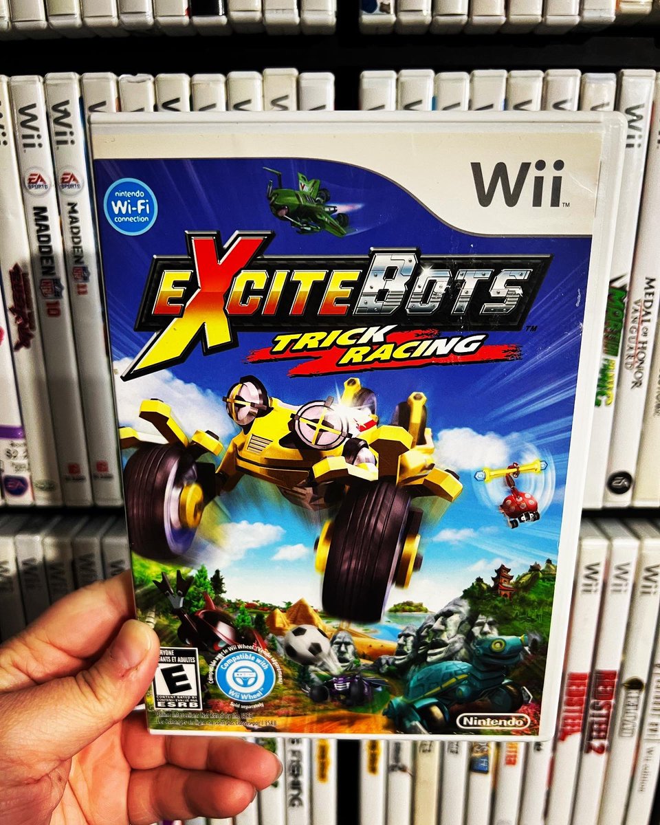 GamerAhmer's tweet photo. Have You Played This FUN Nintendo Wii Hidden Gem That Released 14 Years Ago In 2009? #nintendo #wii #retrogaming #videogames #gamerahmer #gameroom #wiicollection #gaming #games #nintendowii #excitebots #excitebotstrickracing https://t.co/bF5kcda1HT