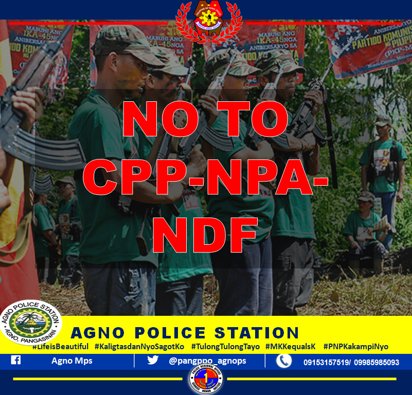 pangppo_agnops's tweet photo. NO TO CPP-NPA-NDF

#LifeIsBeautiful
#KaligtasanNyoSagotKo
#TulongTulongTayo
#MKKequalsK
#PNPKamkampiNyo
#PRO1RegionalDirector
#PDPangasinan
#PangasinanPPO
#LagingHandangMaglingkod
#PulisPangasinanMaaasahan https://t.co/rpTfUtfixT