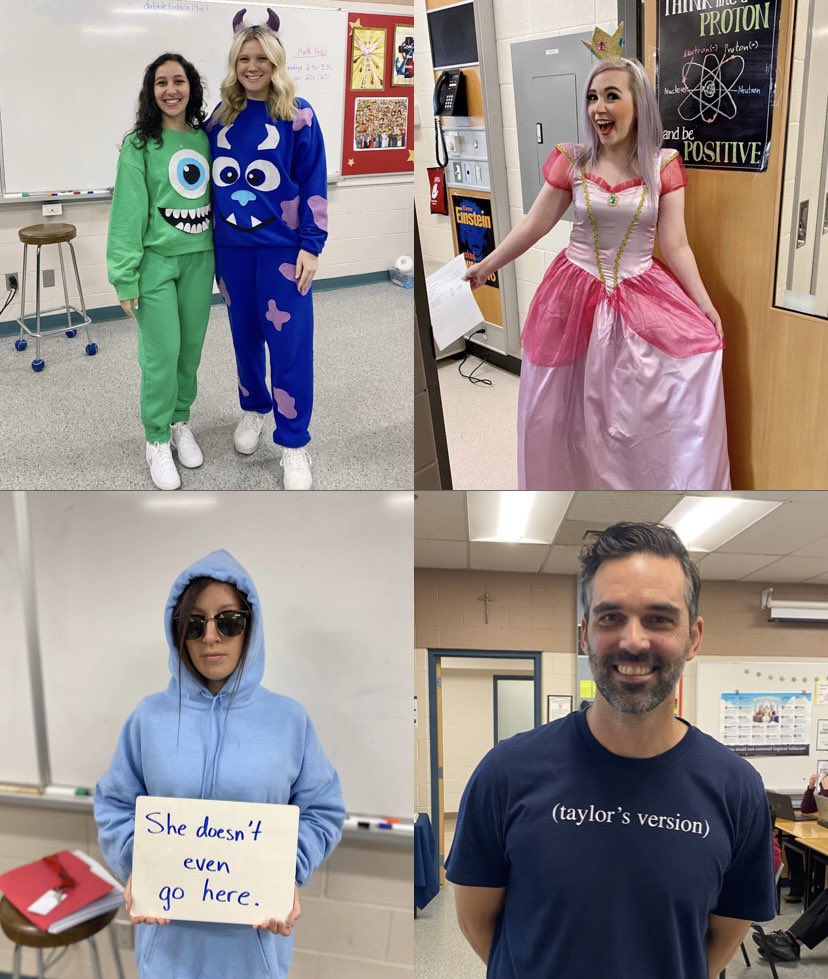 BRSCouncil's tweet photo. The @BishopReding staff brought their spirit for Music &amp; Movie Madness Day too! Special shout-out to @BishopReding_SS 👏👏👏 https://t.co/K12wzTmTJR