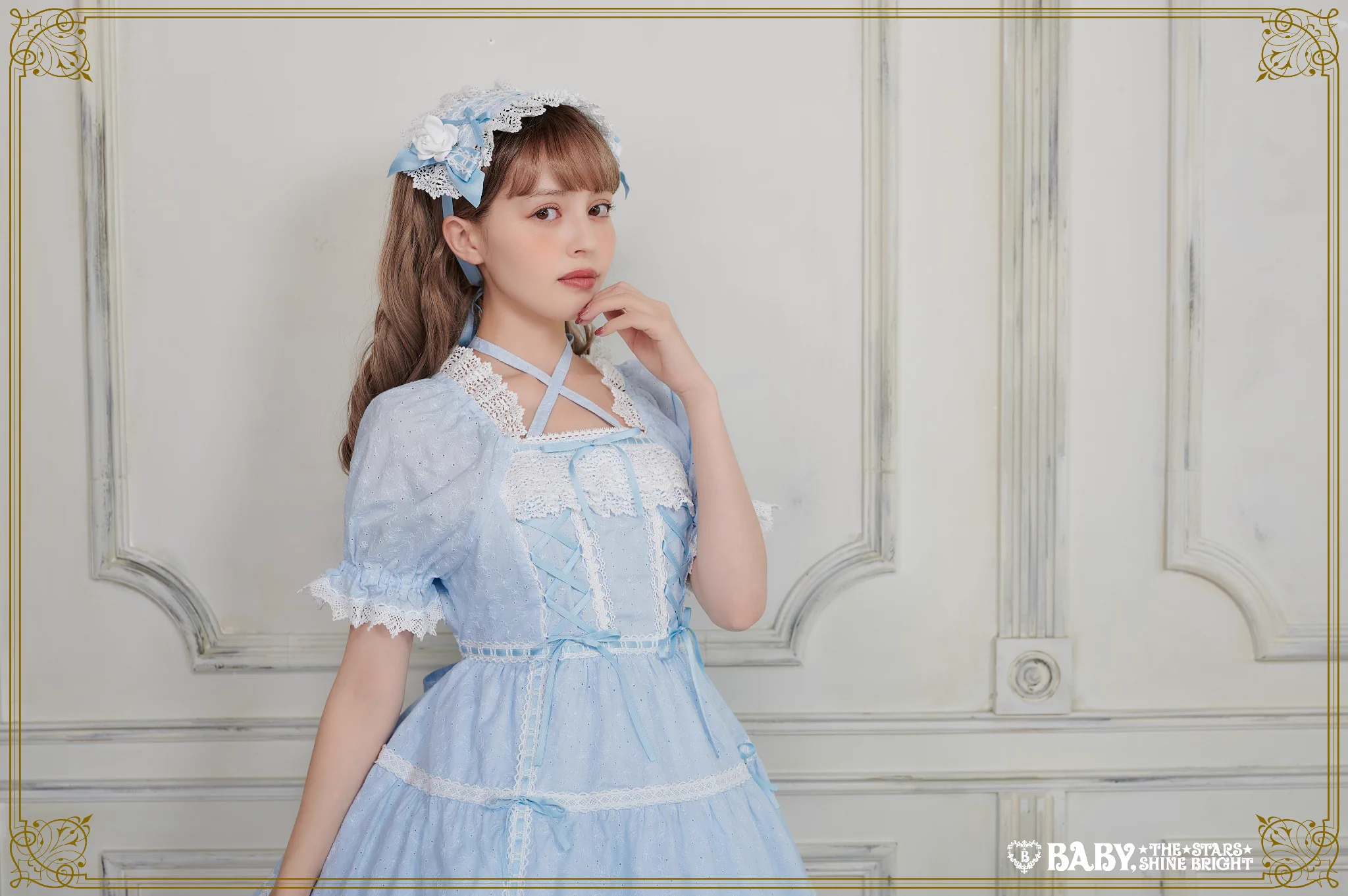 ベイビー　プチドールジャンパースカートワンピース　編み上げ　レース　BABY様 BABY☆THE STARS on X: 