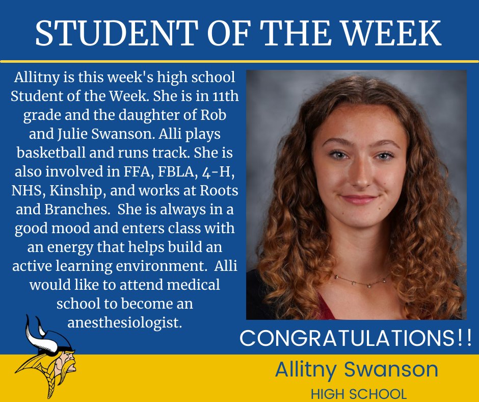 fredericvikings's tweet photo. Congrats to this week's Student of the Week!
#GoFrederic https://t.co/WHs72mHfdp