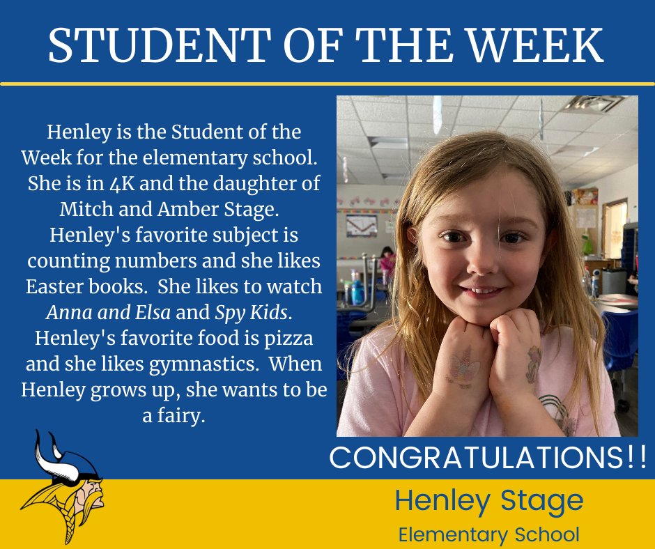 fredericvikings's tweet photo. Congrats to this week's Student of the Week!
#GoFrederic https://t.co/WHs72mHfdp