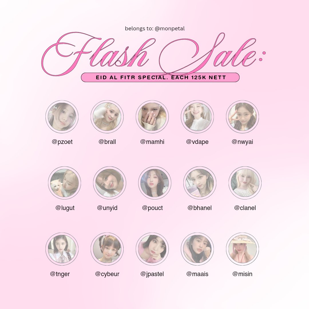 monpetal's tweet image. ㅤ
˚₊ HELP  RT?  FLASH  SALE  @ S. ♡

victory  day  for  muslims  is  finally  here  and  i  bought  you  few  { cute }  unames  to  claim  only  for  @ 𝟷͟𝟸͟𝟻͟.𝟶͟𝟶͟𝟶  each  including  acc!  normal  price  up  to  200k!  grab  it  fast!

#zonauang  #zonaba  #zonabu
ㅤ