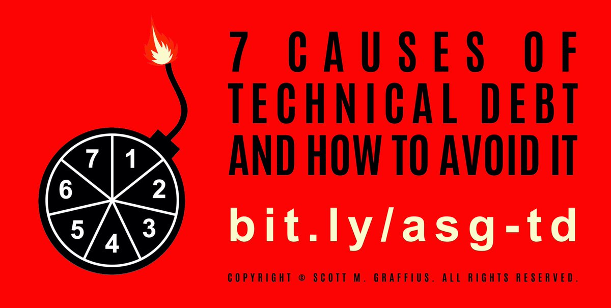 AgileScrumGuide's tweet photo. Ignoring technical debt increases software entropy. Having it under control can be a competitive advantage. Read more here: https://t.co/bLYQjxrShK.
#Agile #Scrum #Tech #Software #Engineering #Code #Coding #Development #TechnicalDebt #CodeDebt #DesignDebt #AgileBlog #ScrumBlog https://t.co/AvpCLDyRn6